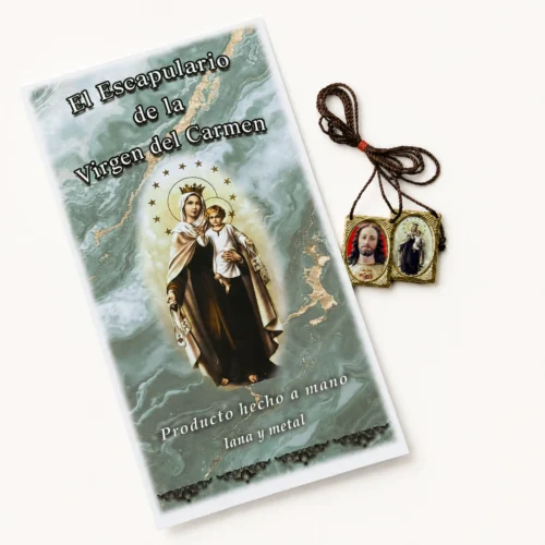 Escapulario metal con oración 2cms