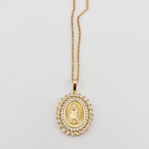 Cadena Y Dije Ns De Guadalupe Doble Circonias