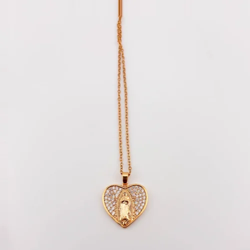 Cadena Y Dije De Corazon Con Circonias