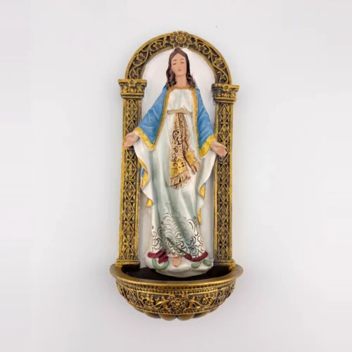 Pila Agua Bendita Virgen María 20 Cms
