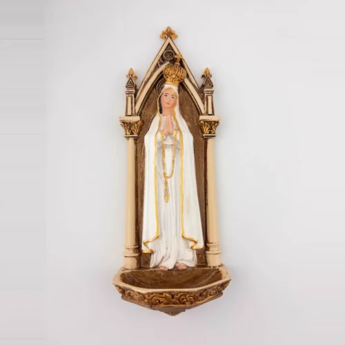 Pila Agua Bendita Virgen de Fátima 20 Cms